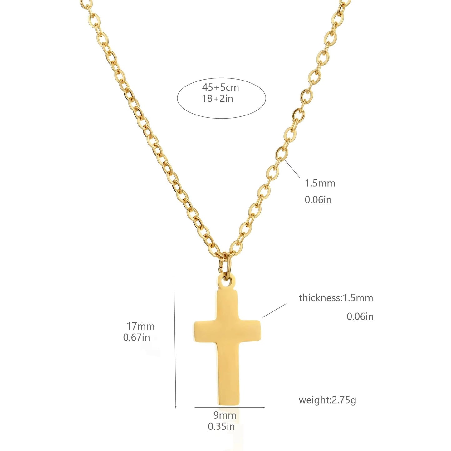 Eternal Cristian Golden Necklace